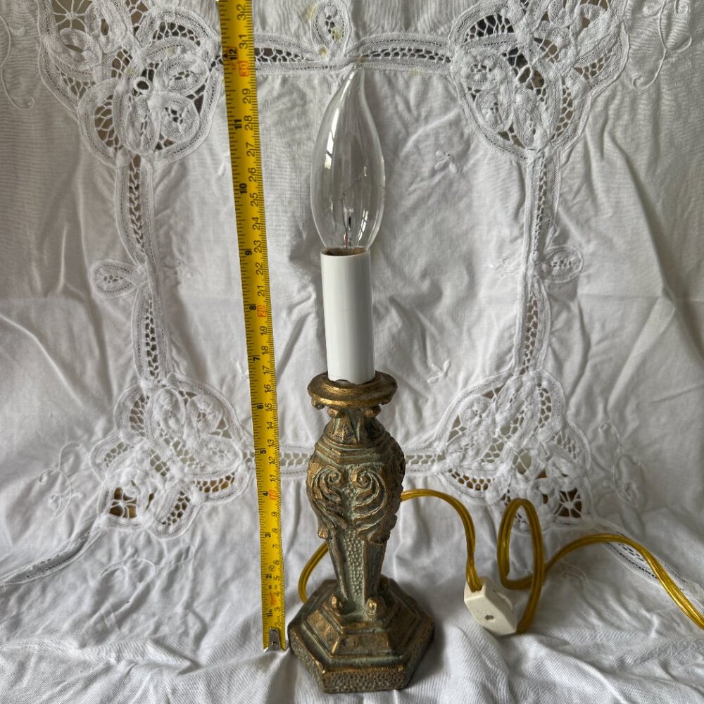 Vintage Gold Table Lamp – Baroque, Ornate, French Style – Antique Look Lighting - Picture 11 of 11